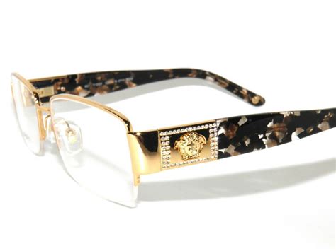 versace all gold frames|Versace gold frame eyeglasses.